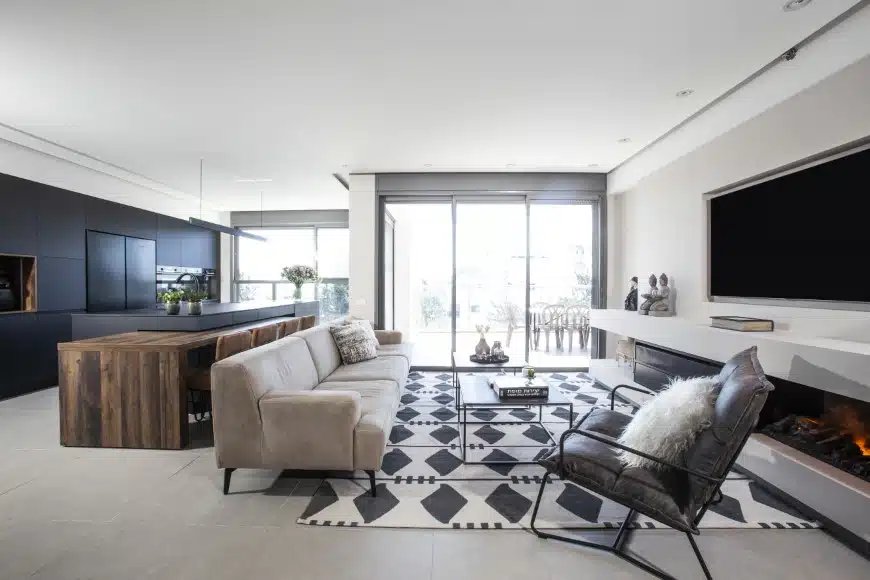 מטבח עם אי נשלף