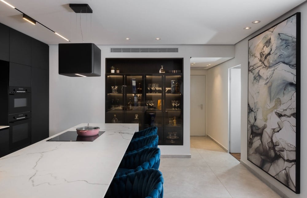 מטבח מרווח ומכפיל גודל