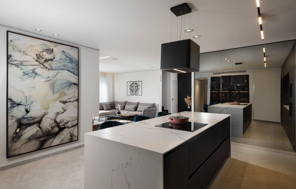 מטבח מרווח ומכפיל גודל