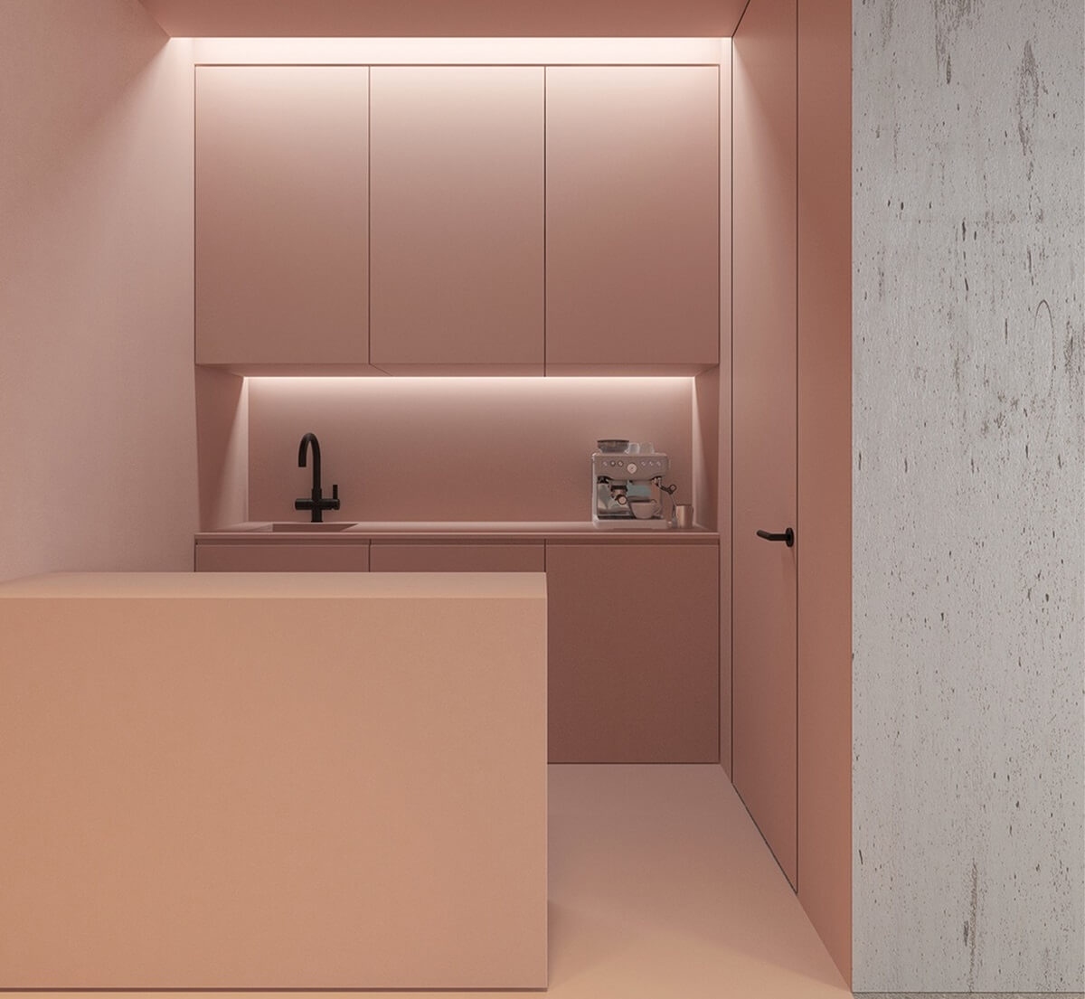 מטבח בצבעי פסטל